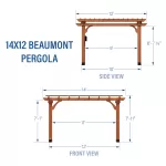 14x12 Beaumont Pergola - Image 2