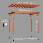 16x12 Beaumont Pergola - Image 10